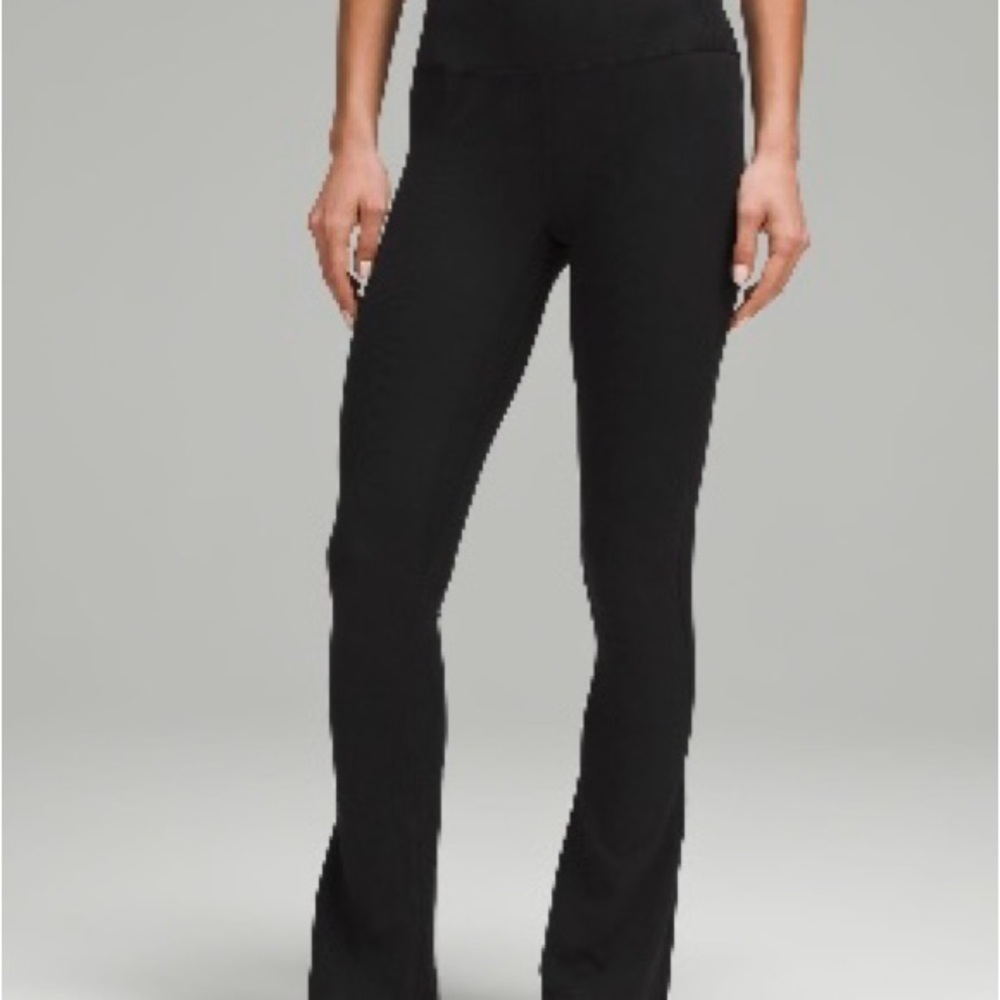 Lululemon Black Flared Leggings Short